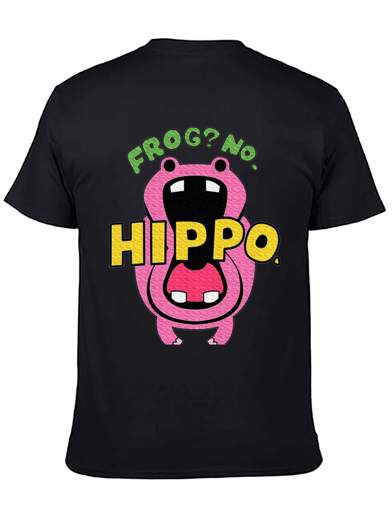 Frog? No. Hippo T-Shirt Funny Graphic Tee