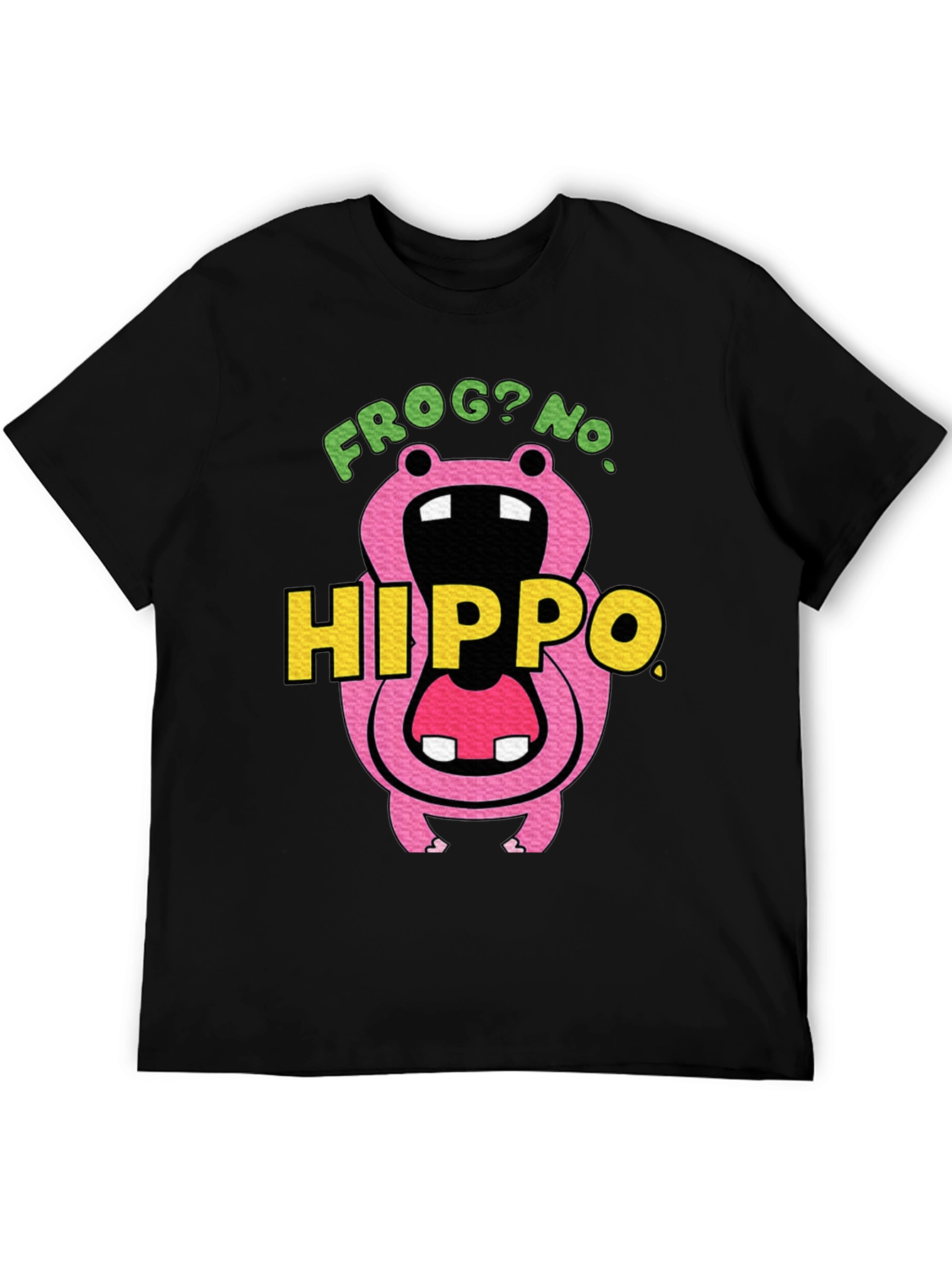 Frog? No. Hippo T-Shirt Funny Graphic Tee