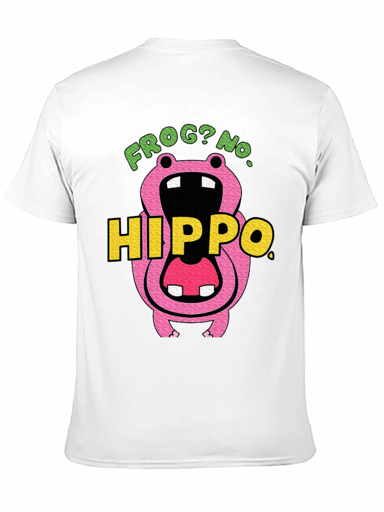 Frog? No. Hippo T-Shirt Funny Graphic Tee