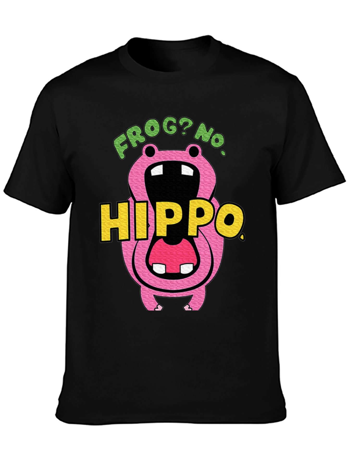 Frog? No. Hippo T-Shirt Funny Graphic Tee
