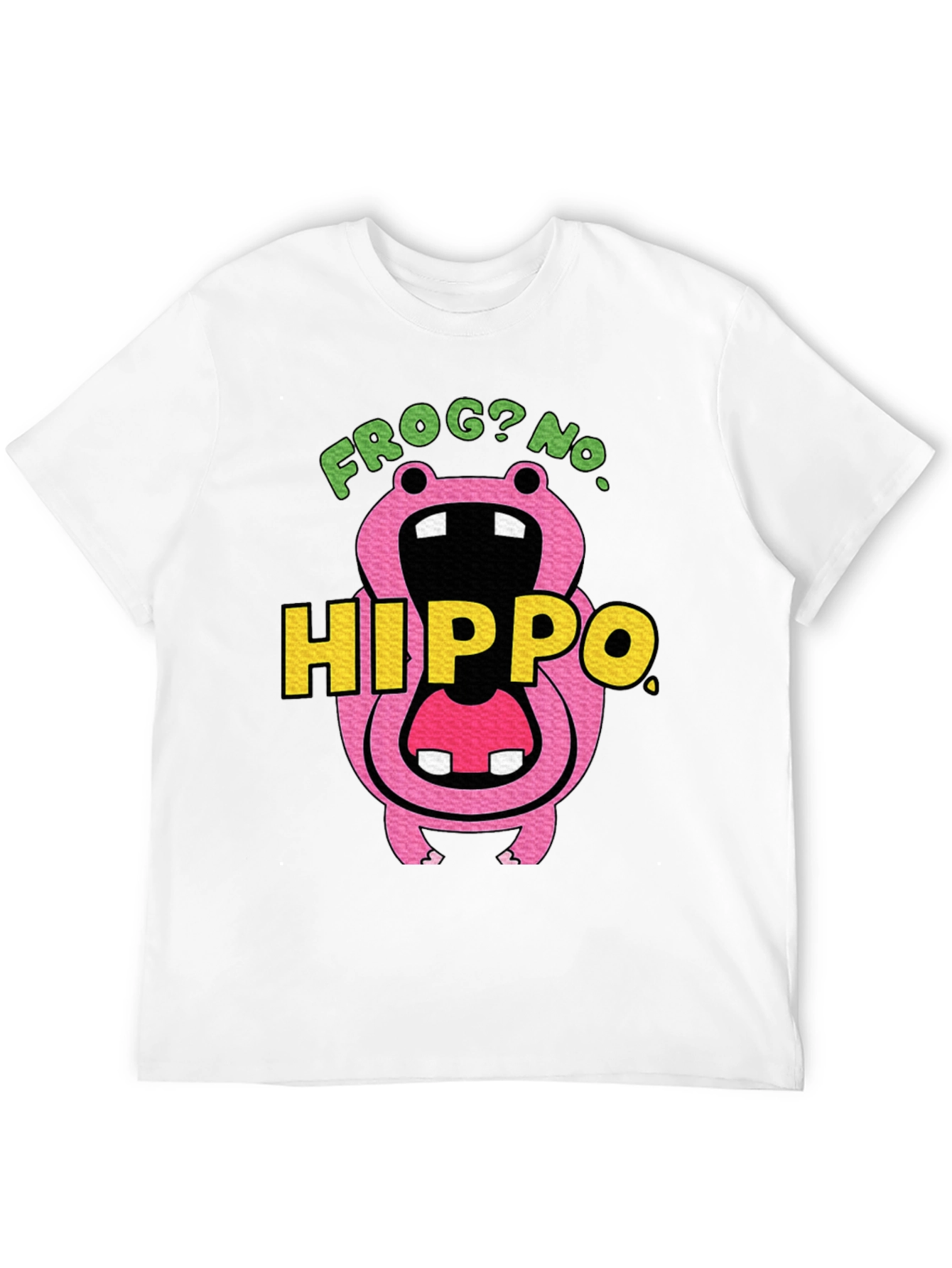 Frog? No. Hippo T-Shirt Funny Graphic Tee