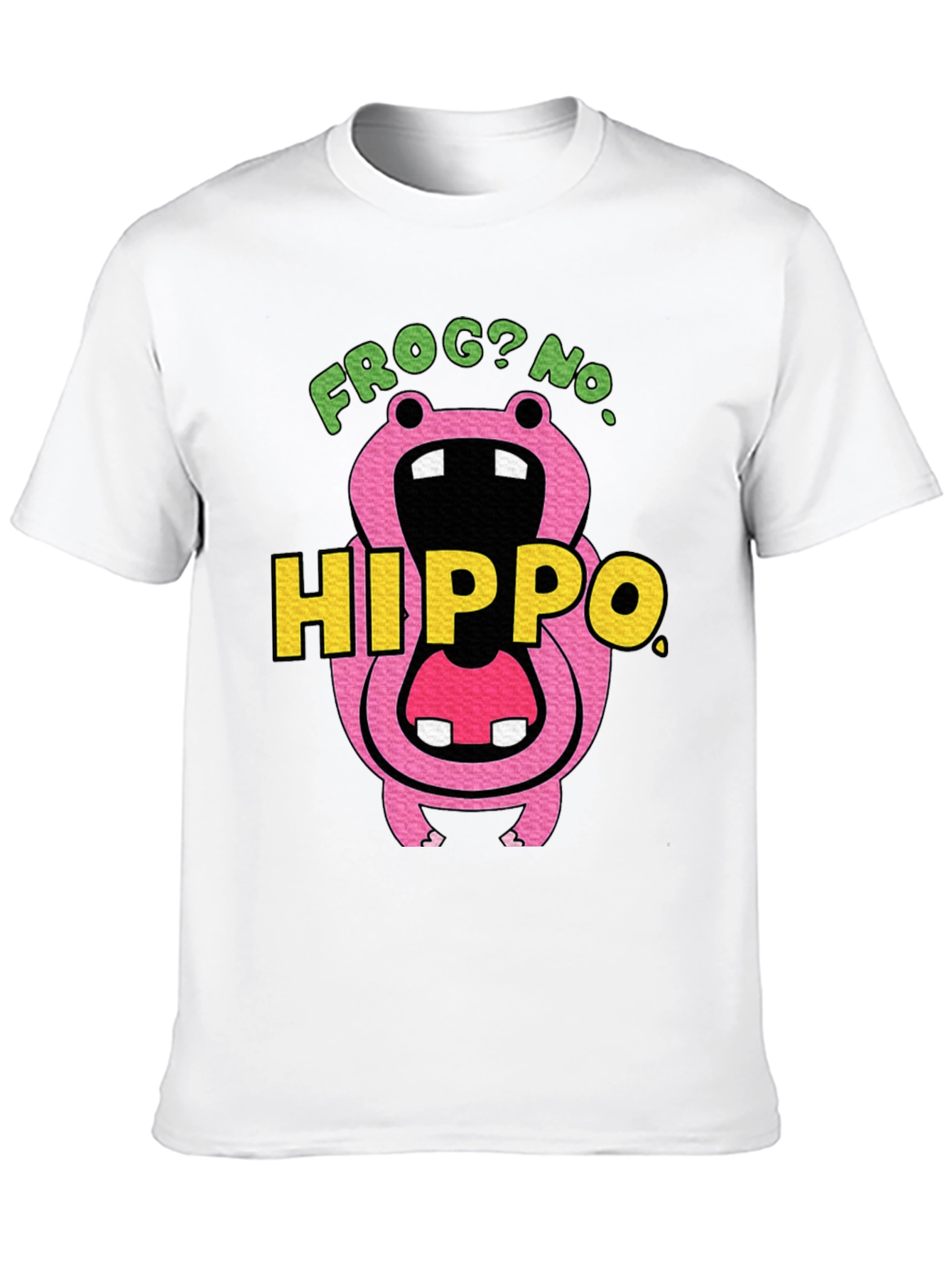 Frog? No. Hippo T-Shirt Funny Graphic Tee