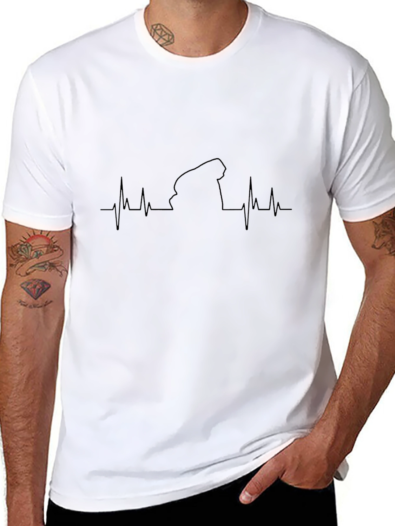 Heartbeat Groundhog T-Shirt