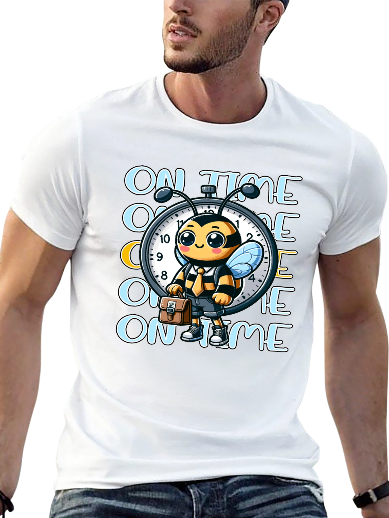On Time Bee Graphic Tee