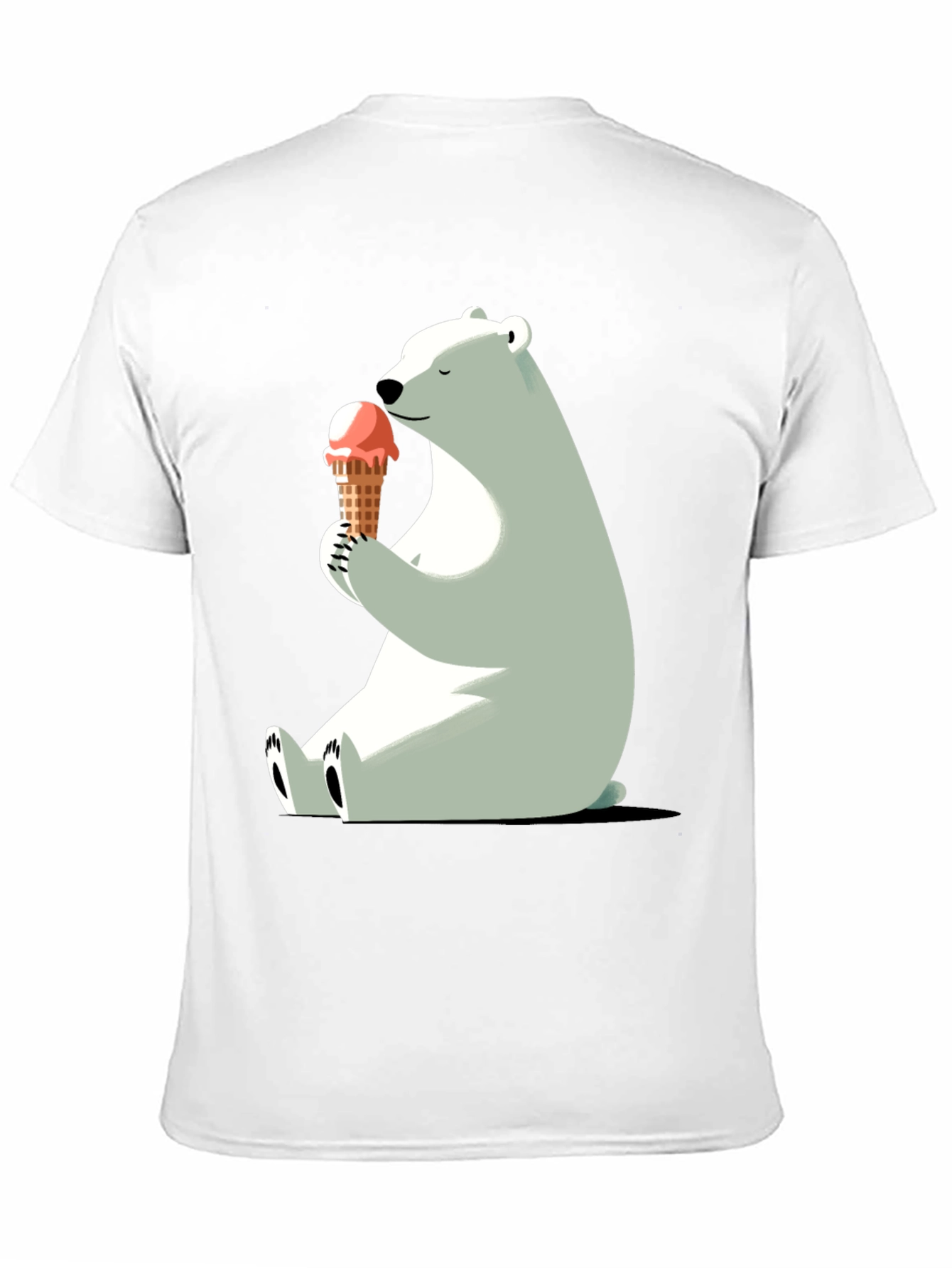 Polar Bear Ice Cream Graphic T-Shirt