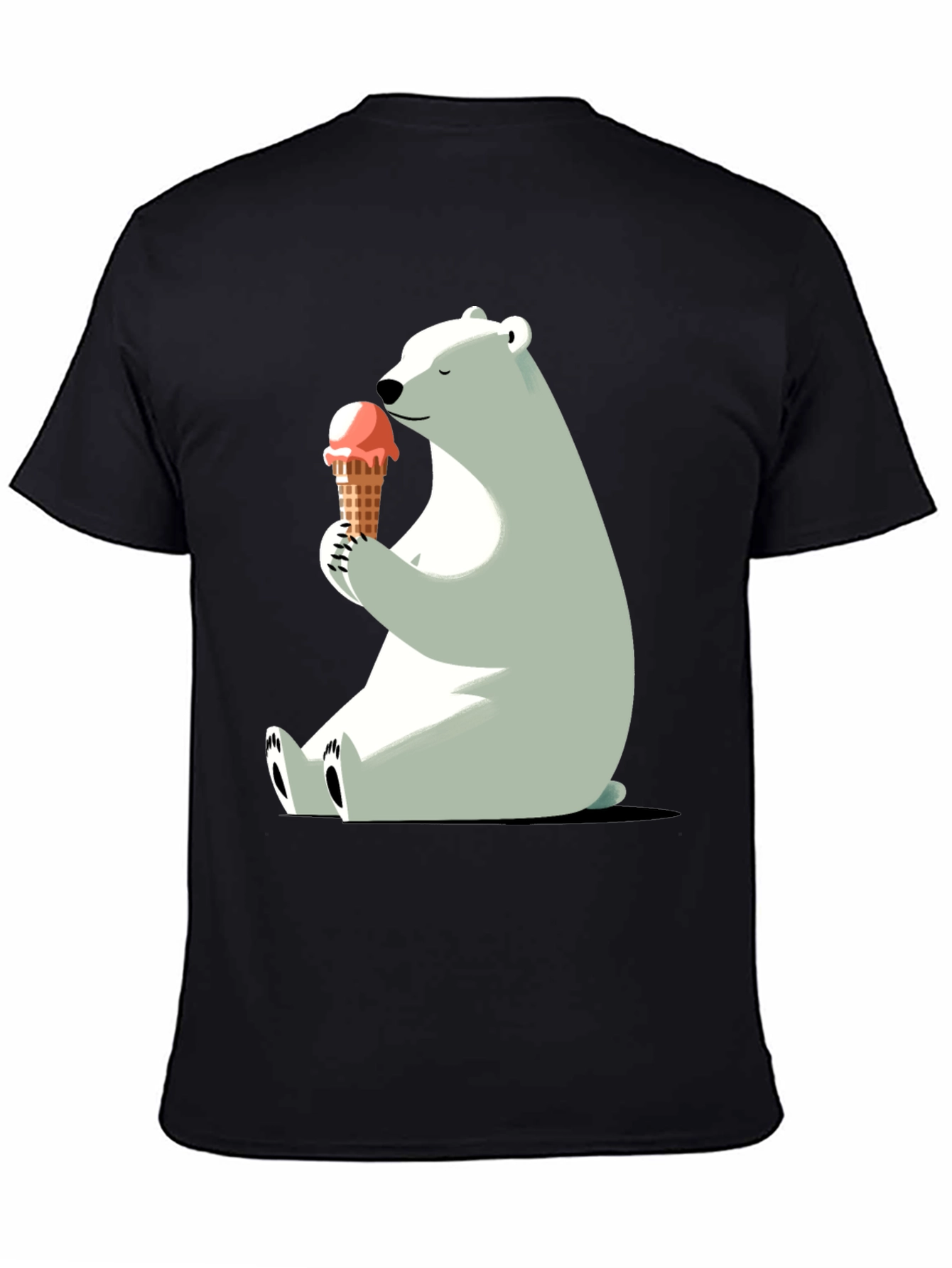 Polar Bear Ice Cream Graphic T-Shirt