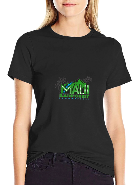 Maui Rainforest Graphic Black T-Shirt