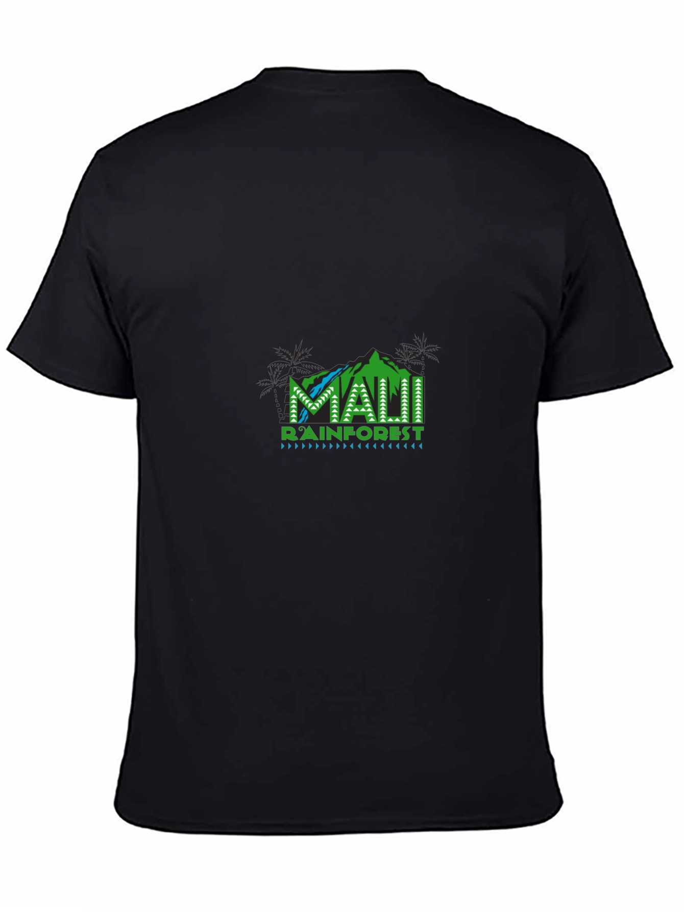 Maui Rainforest Graphic Black T-Shirt