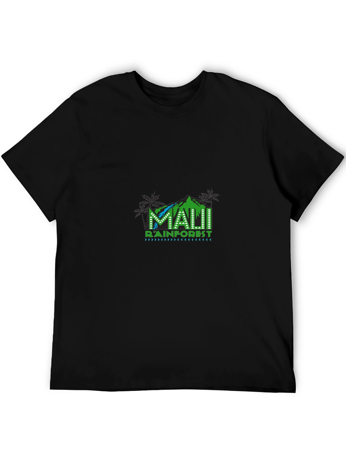 Maui Rainforest Graphic Black T-Shirt