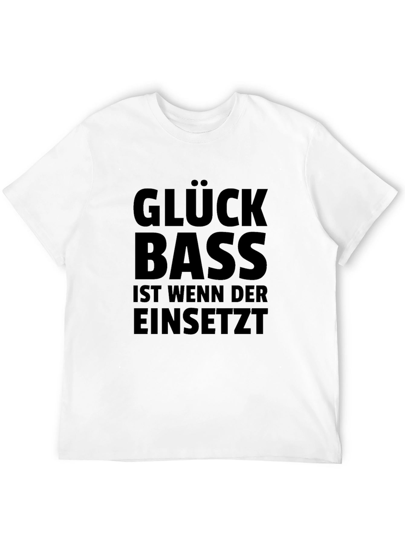 Glück Bass T-Shirt - Music Lover Tee