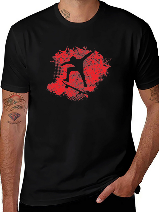 Skateboarding Silhouette Graphic T-Shirt