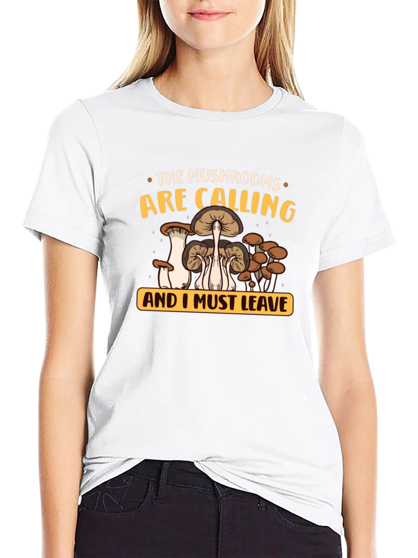 Mushroom Calling Graphic Tee - Nature Lovers T-Shirt