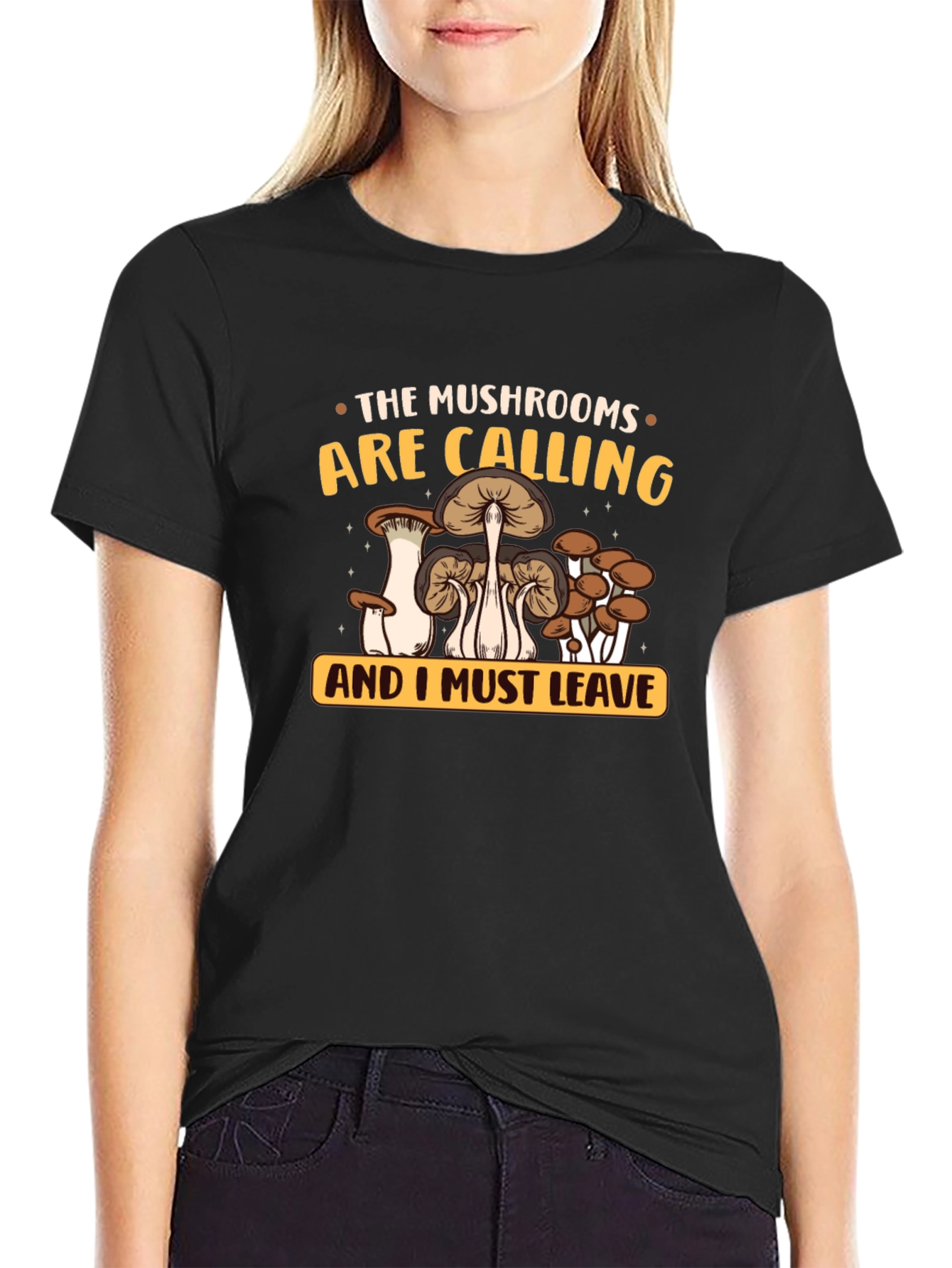 Mushroom Calling Graphic Tee - Nature Lovers T-Shirt