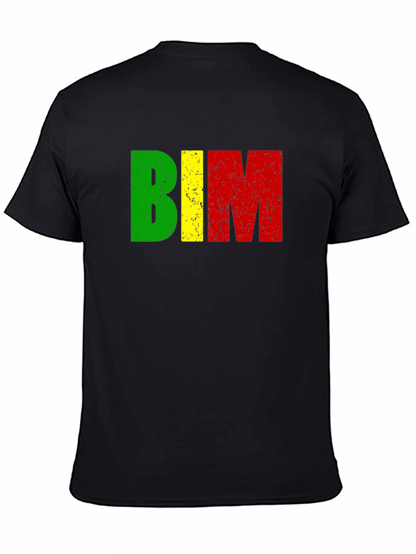 BIM Letters T-Shirt - Green Yellow and Red