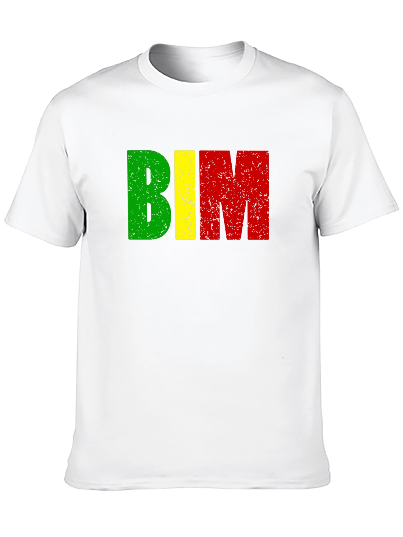 BIM Letters T-Shirt - Green Yellow and Red