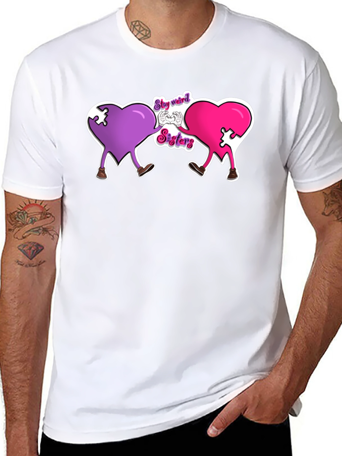 Stay Weird Sisters Graphic T-Shirt