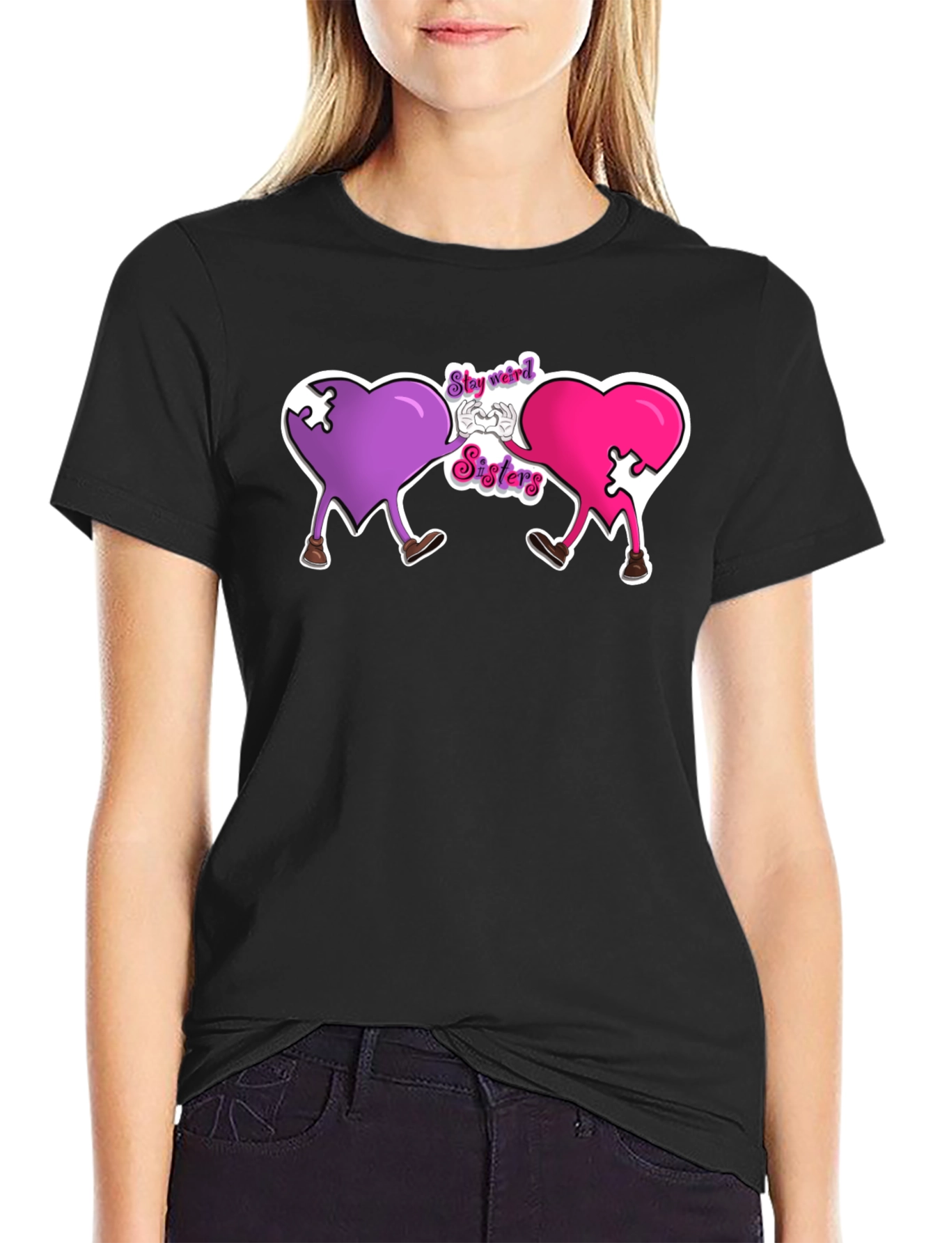 Stay Weird Sisters Graphic T-Shirt