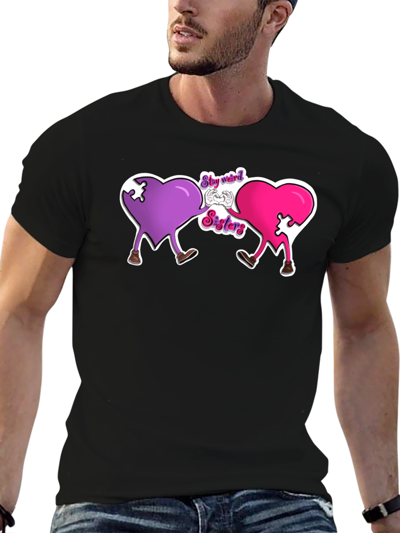 Stay Weird Sisters Graphic T-Shirt