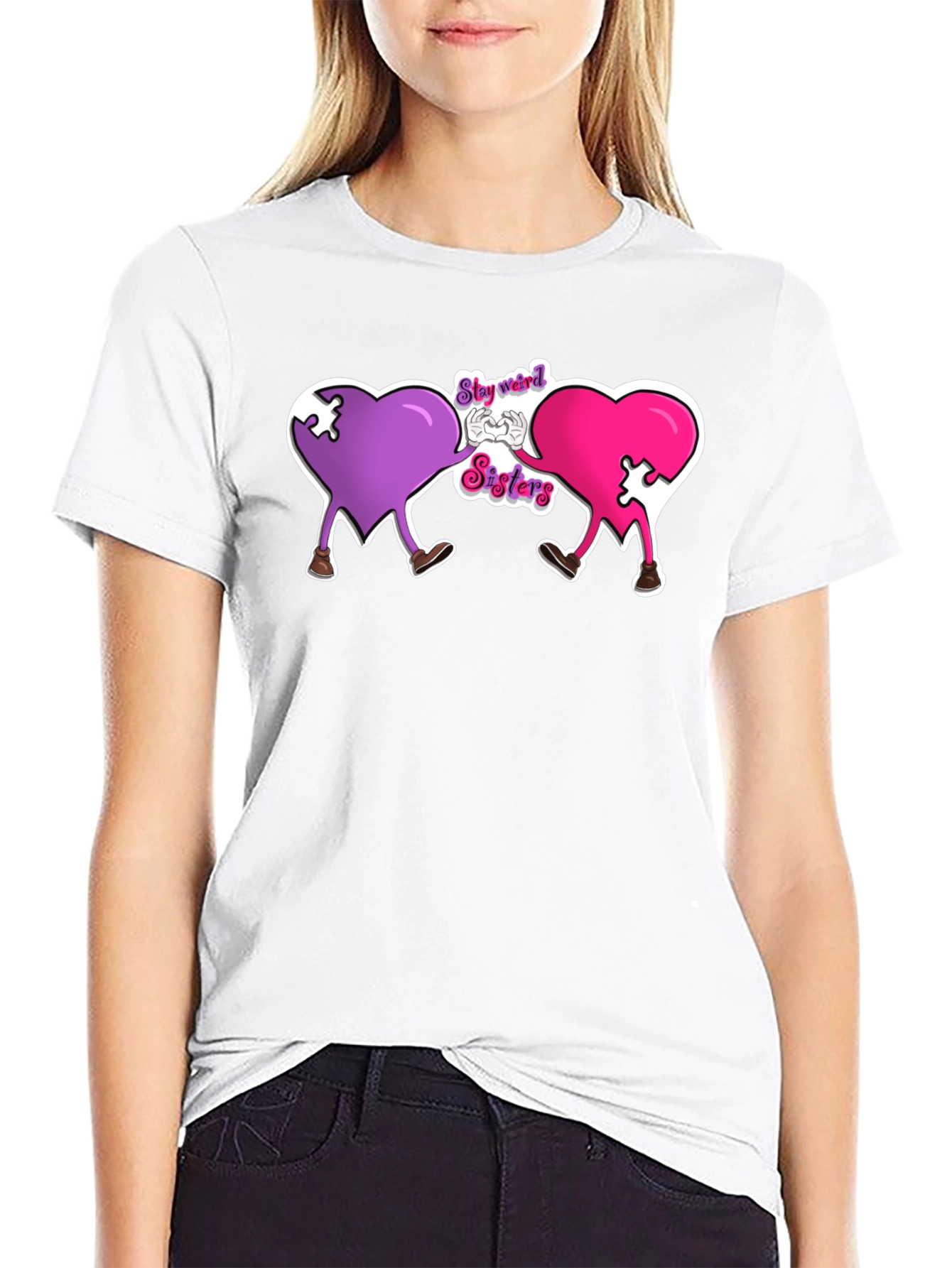Stay Weird Sisters Graphic T-Shirt