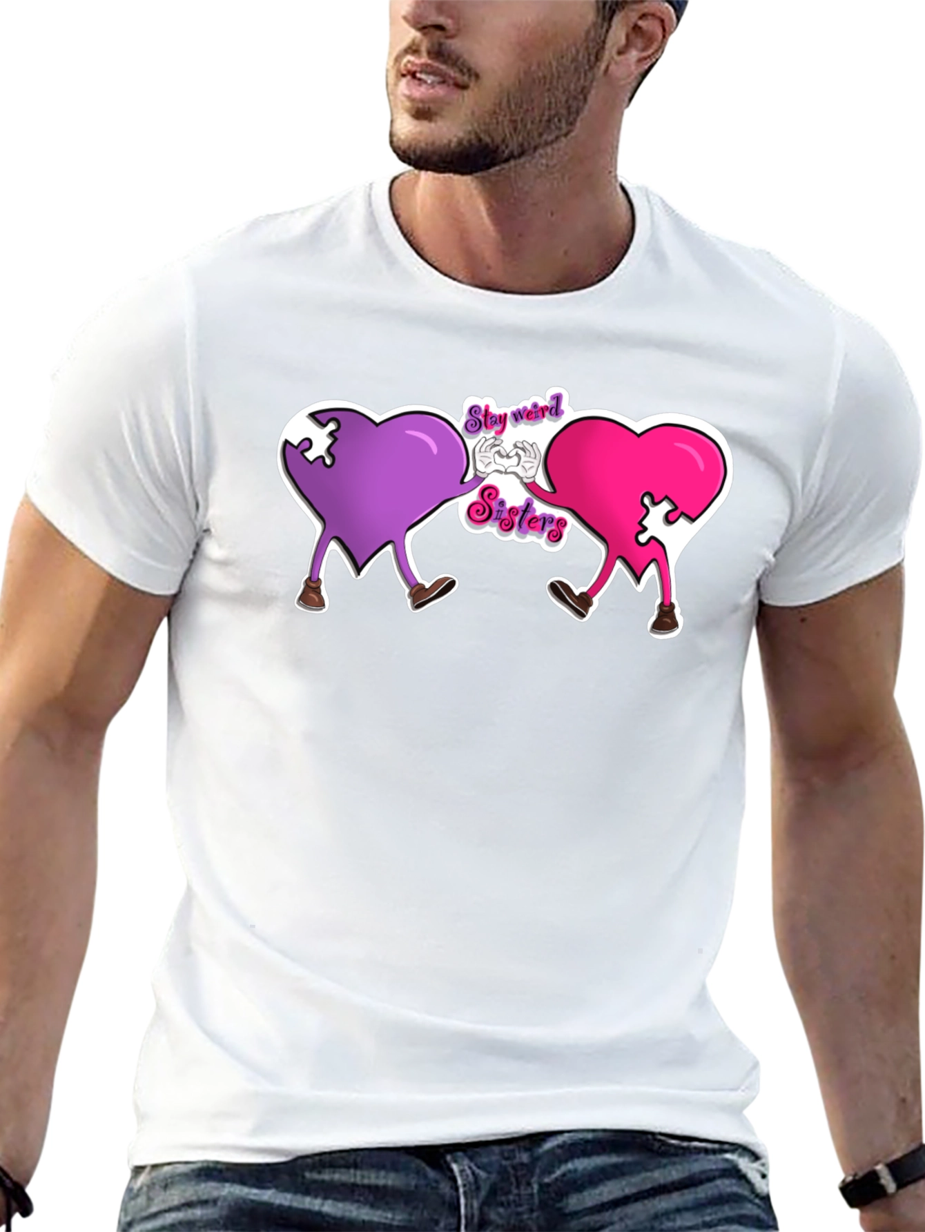 Stay Weird Sisters Graphic T-Shirt