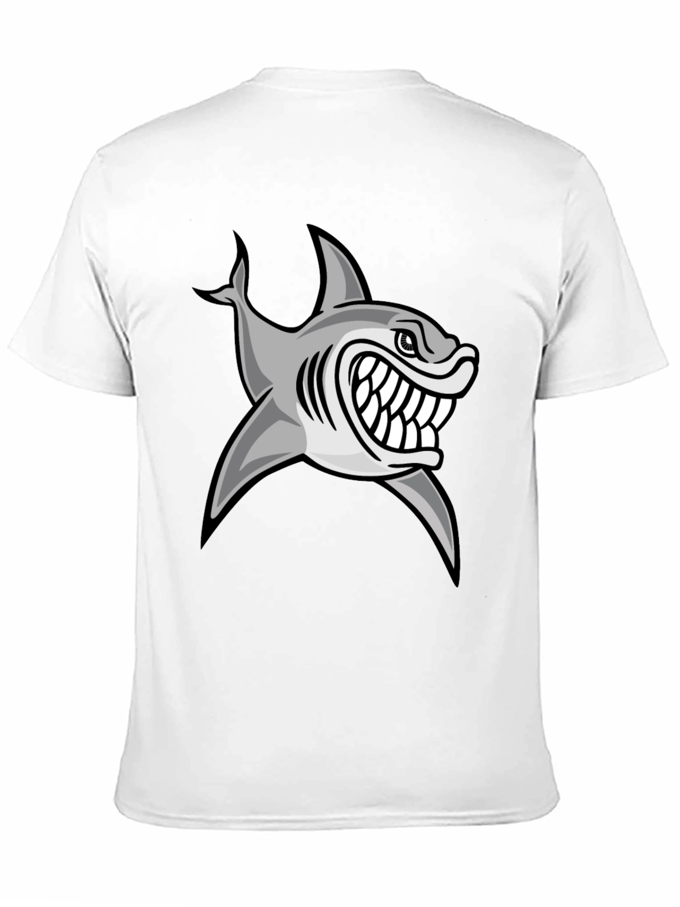Shark Attack Graphic Tee - Mens Black T-Shirt