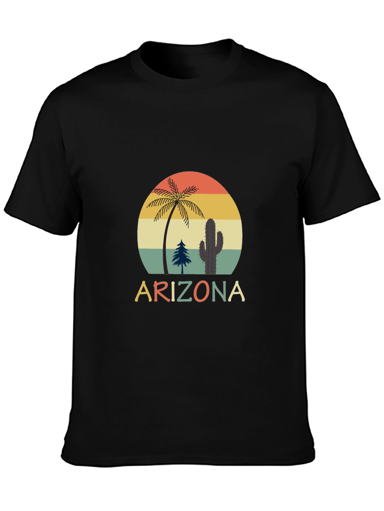 Retro Arizona T-Shirt - Desert Sunset Graphic Tee