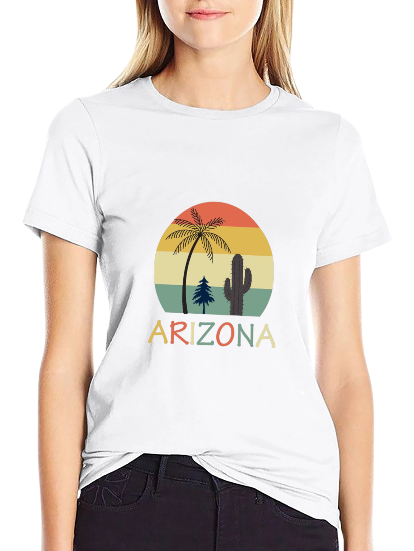 Retro Arizona T-Shirt - Desert Sunset Graphic Tee