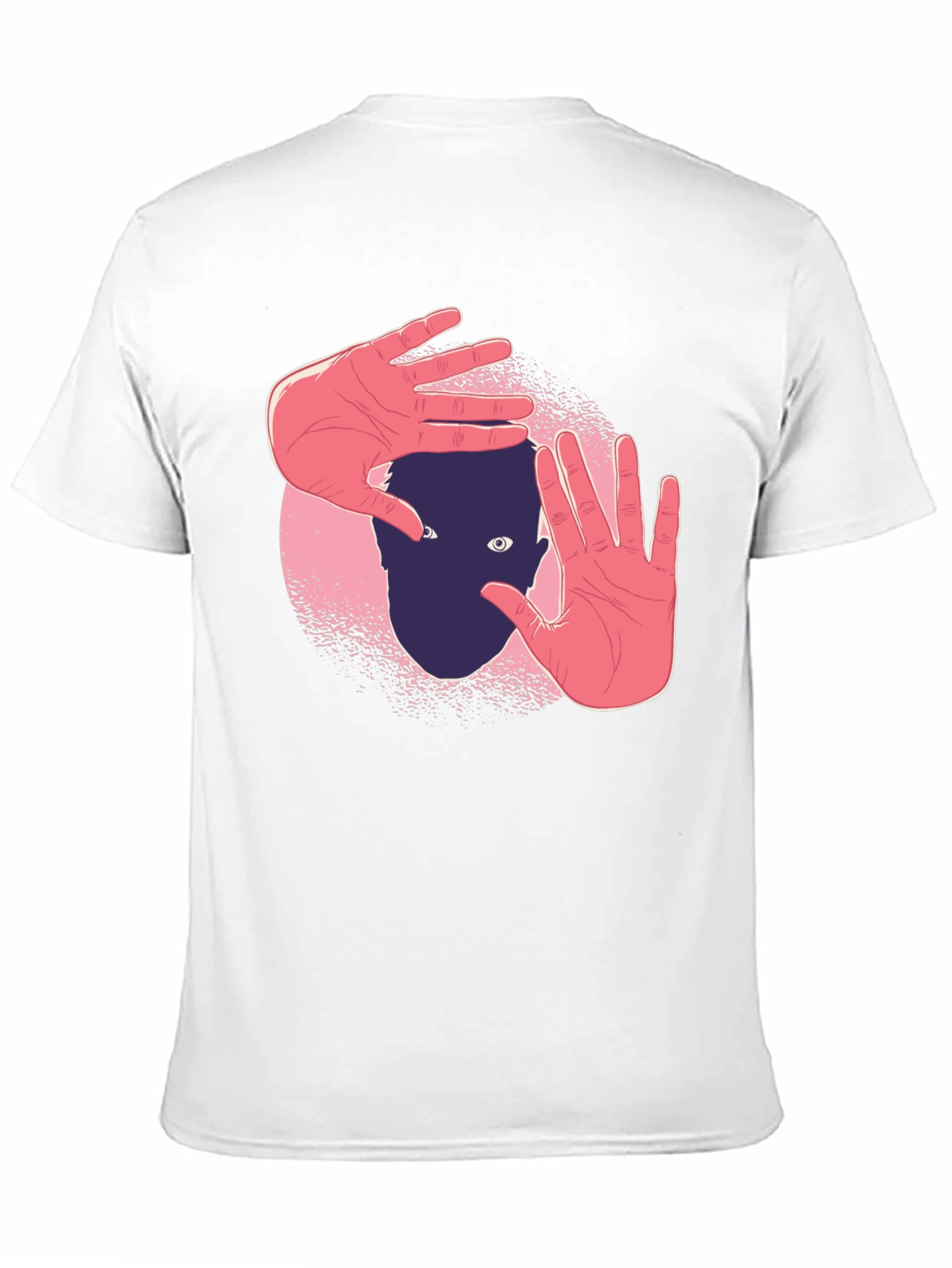 Abstract Hands Graphic Black T-Shirt