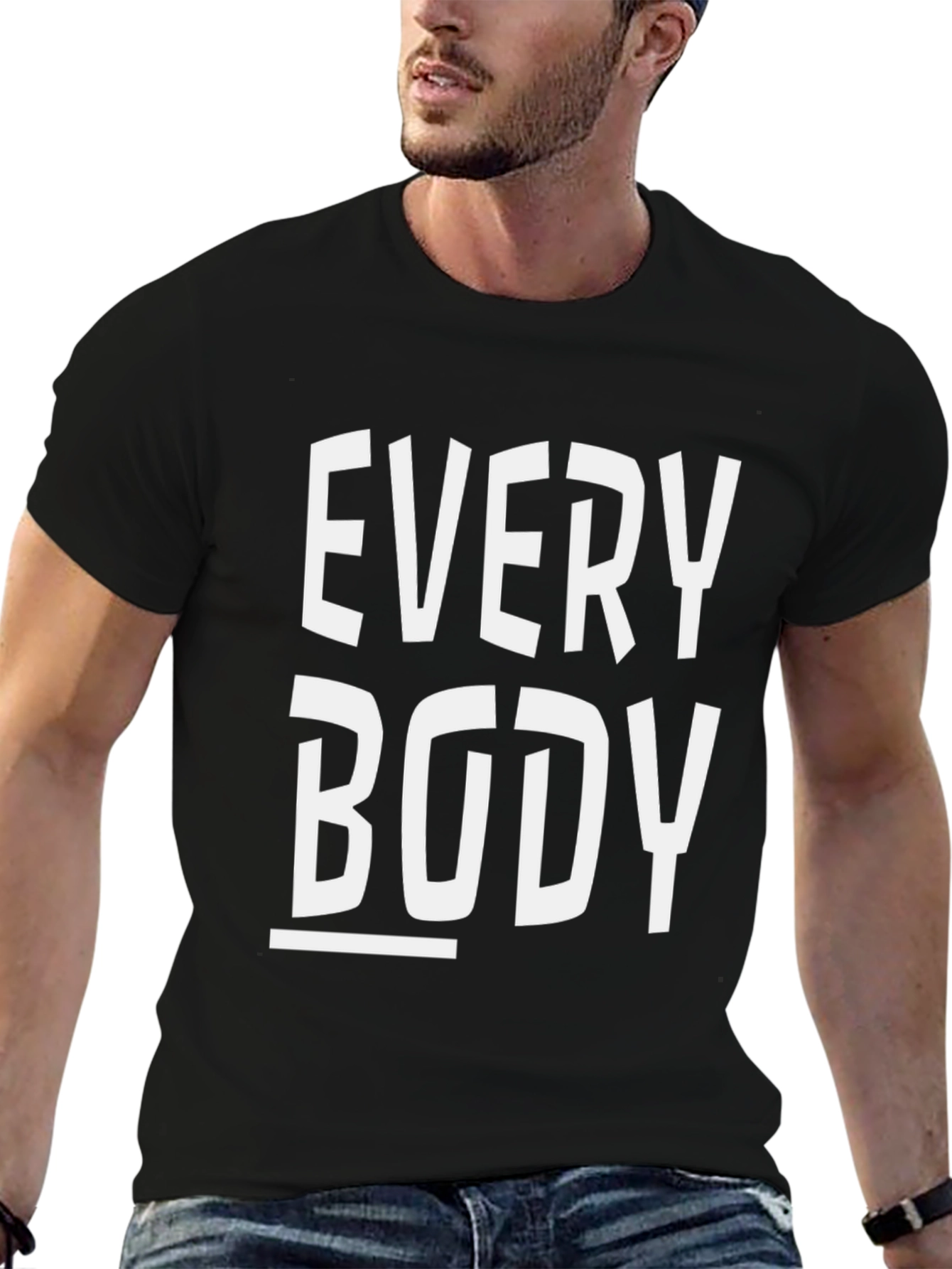 Everybody Graphic T-Shirt - Classic Crew Neck Tee