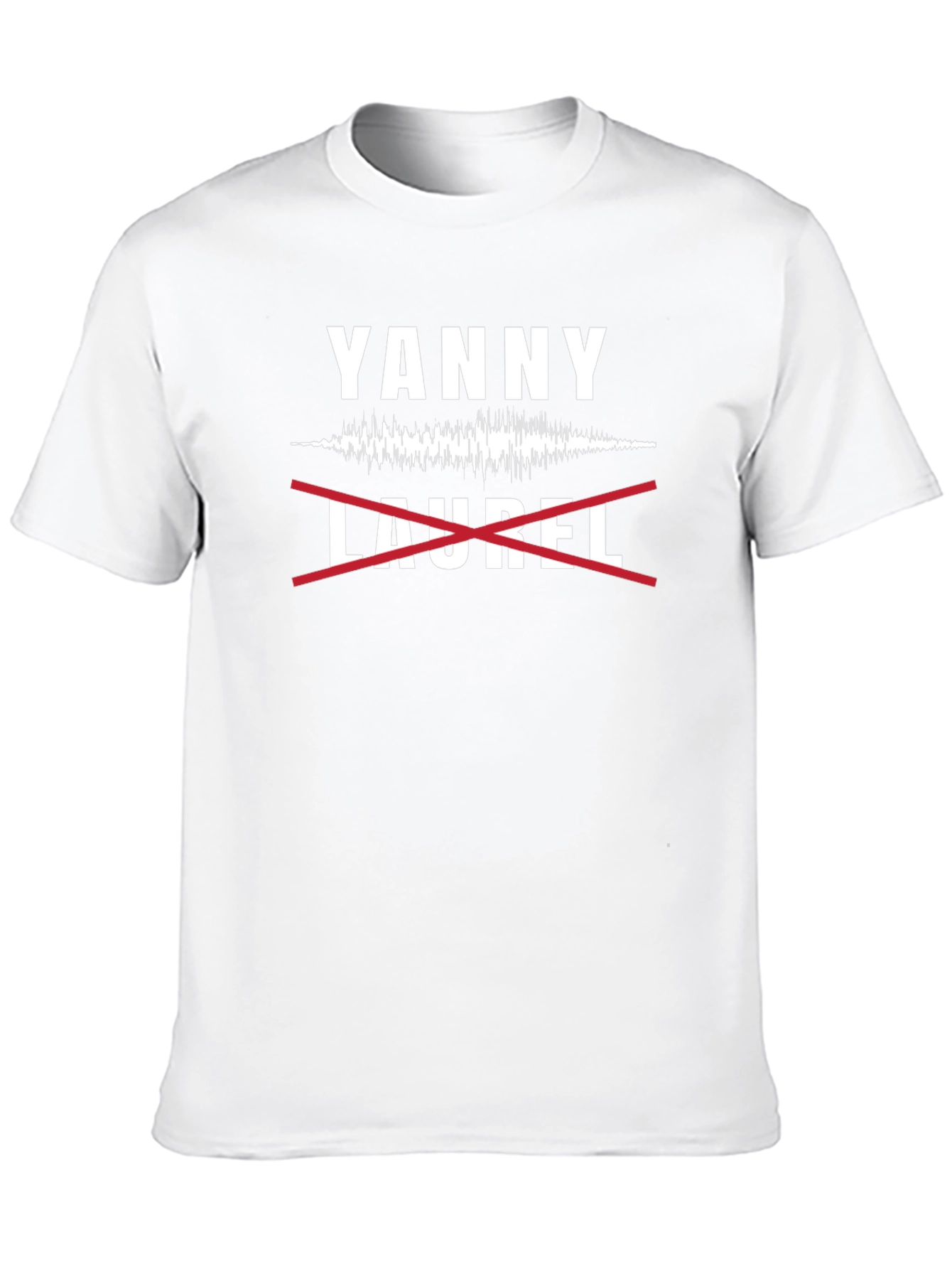 Yanny Not Laurel Crew Neck T-Shirt