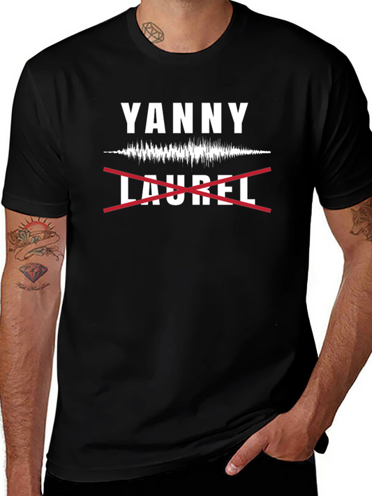Yanny Not Laurel Crew Neck T-Shirt