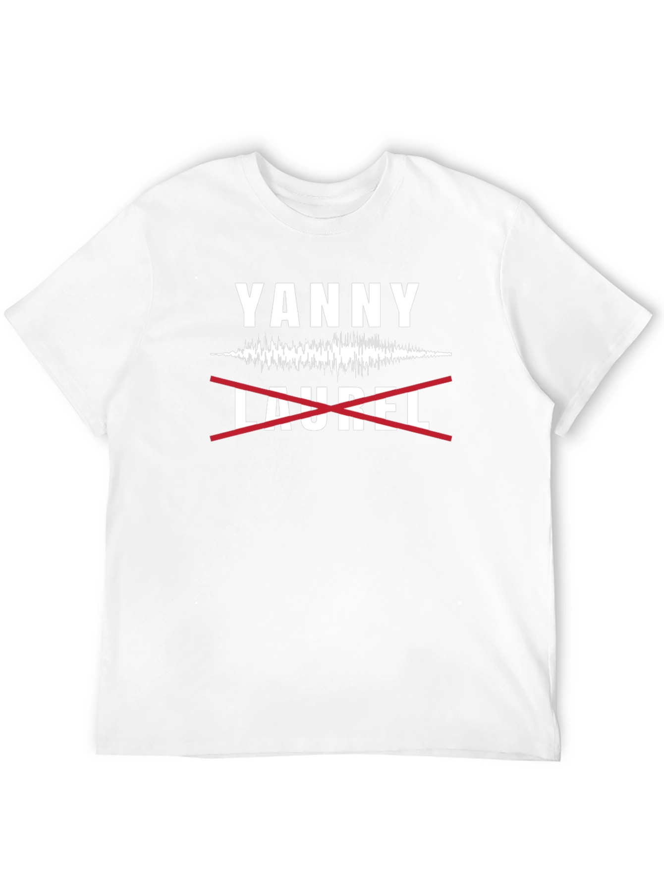 Yanny Not Laurel Crew Neck T-Shirt