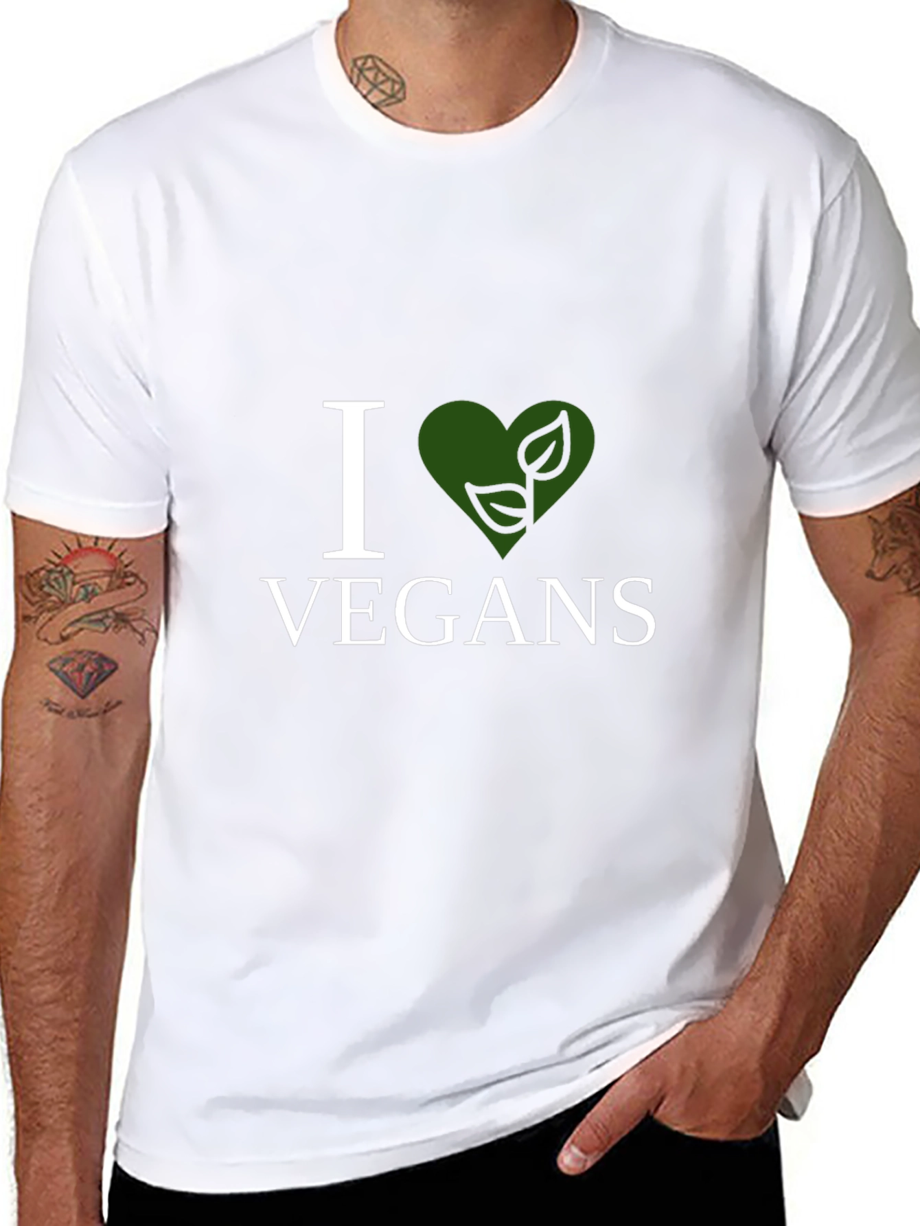 I Heart Vegans T-Shirt - Vegan Lifestyle Tee