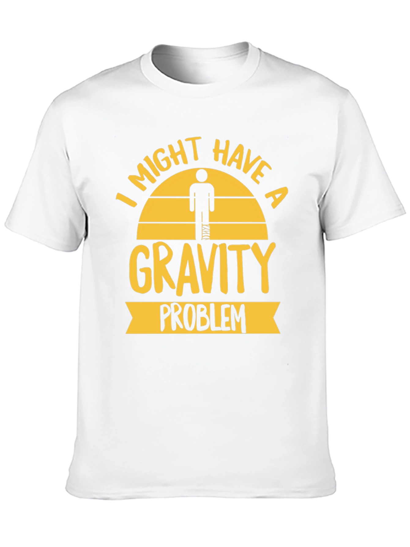 Gravity Problem T-Shirt - Humorous Injury Tee