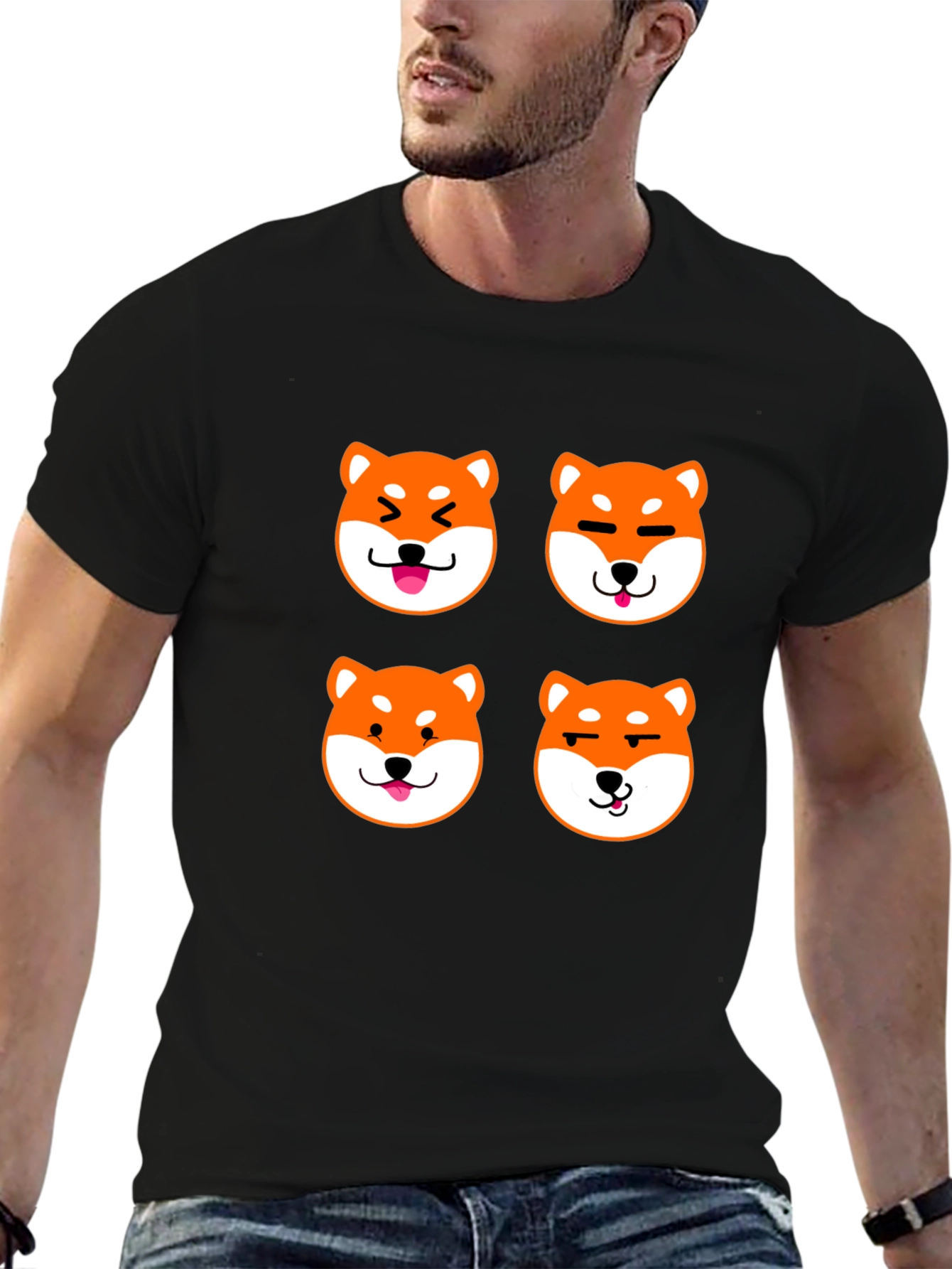 Shiba Inu Emoji T-Shirt - Dog Lover Tee
