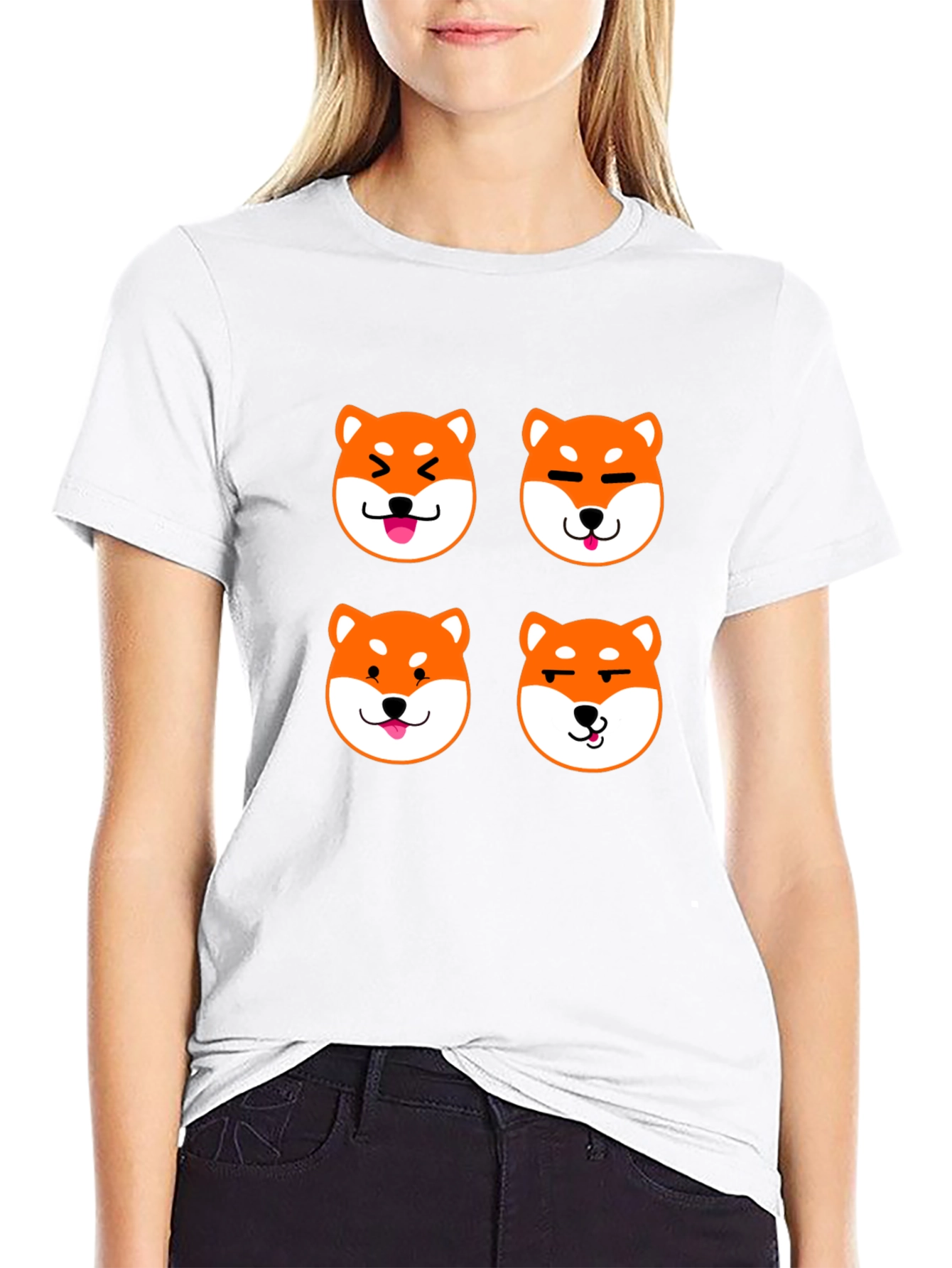Shiba Inu Emoji T-Shirt - Dog Lover Tee