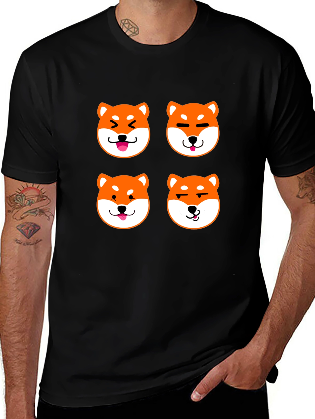 Shiba Inu Emoji T-Shirt - Dog Lover Tee