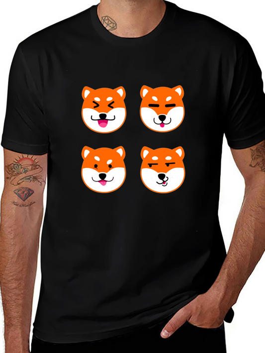 Shiba Inu Emoji T-Shirt - Dog Lover Tee