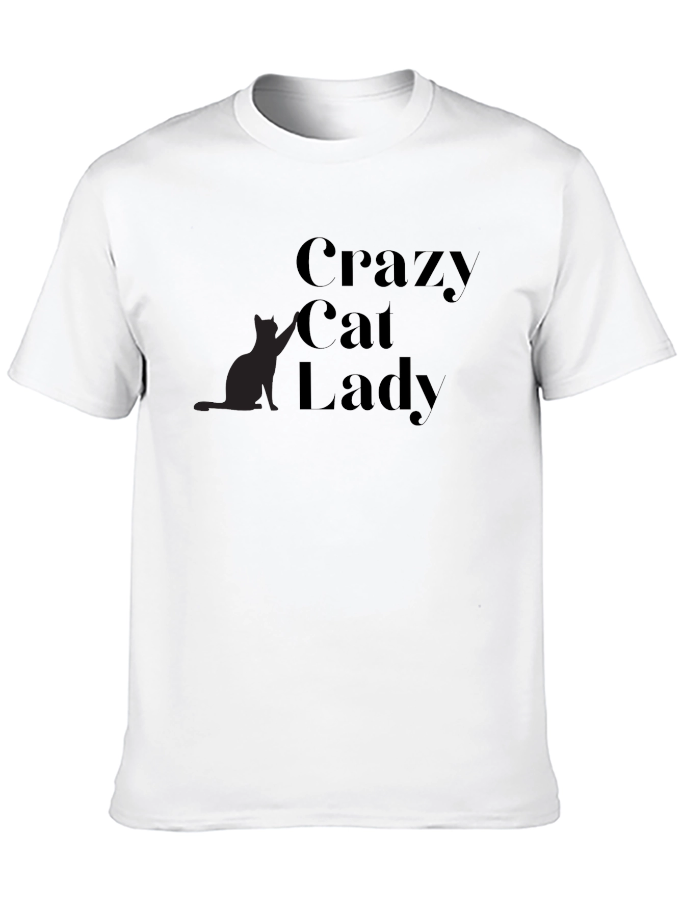 Crazy Cat Lady Black Graphic Tee
