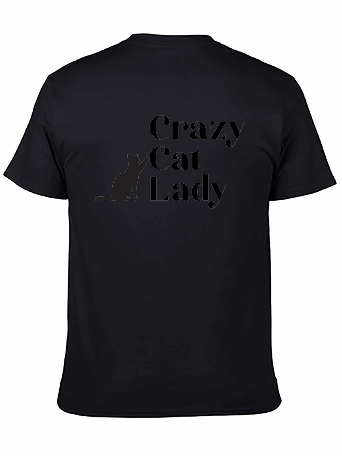 Crazy Cat Lady Black Graphic Tee