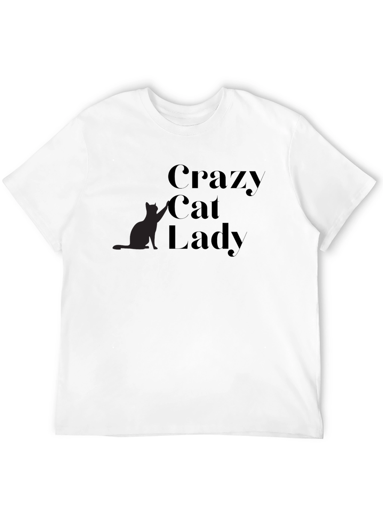 Crazy Cat Lady Black Graphic Tee