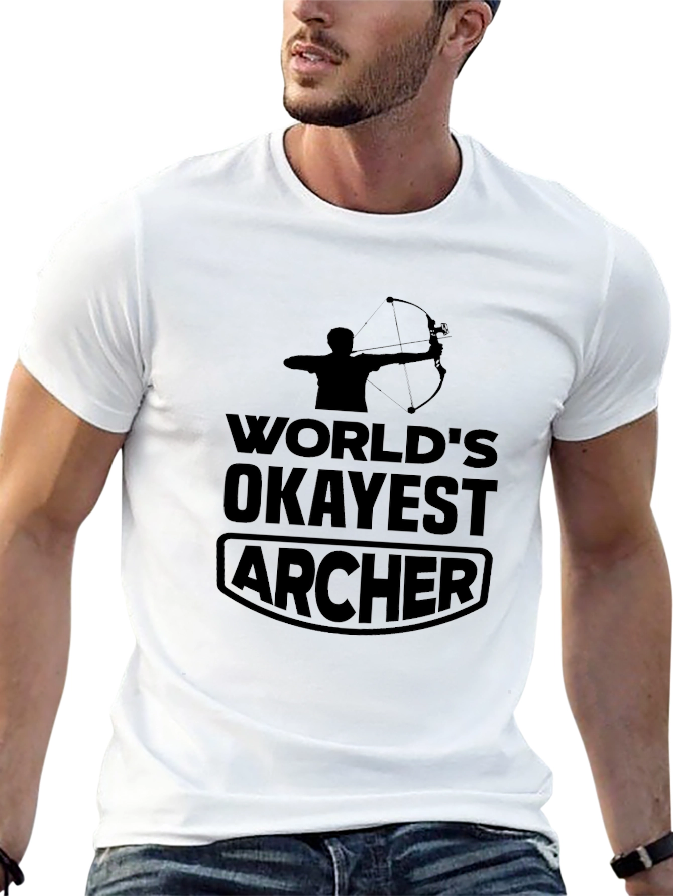 Worlds Okayest Archer - Funny T-Shirt