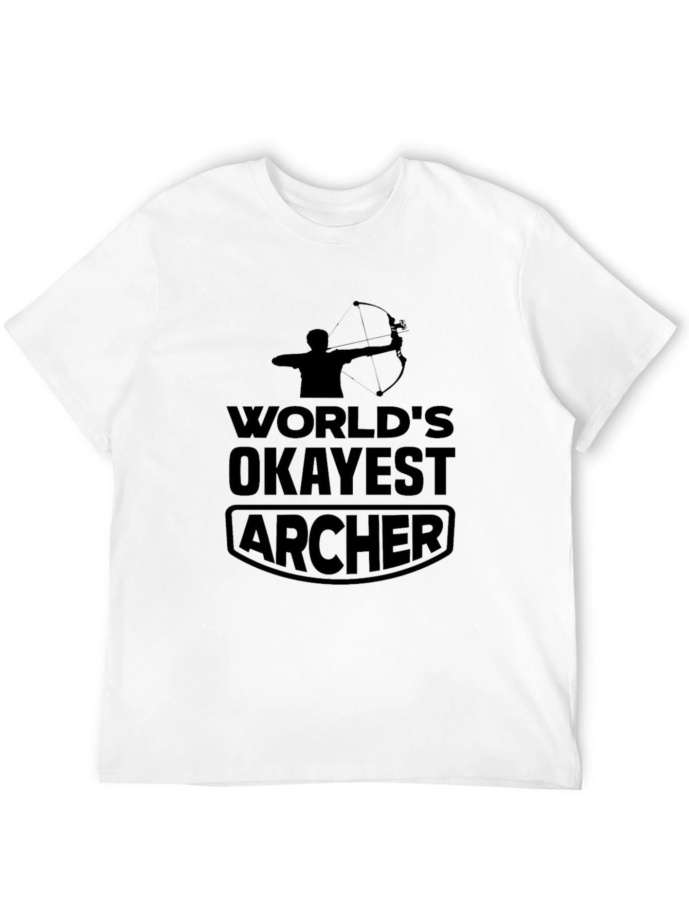 Worlds Okayest Archer - Funny T-Shirt