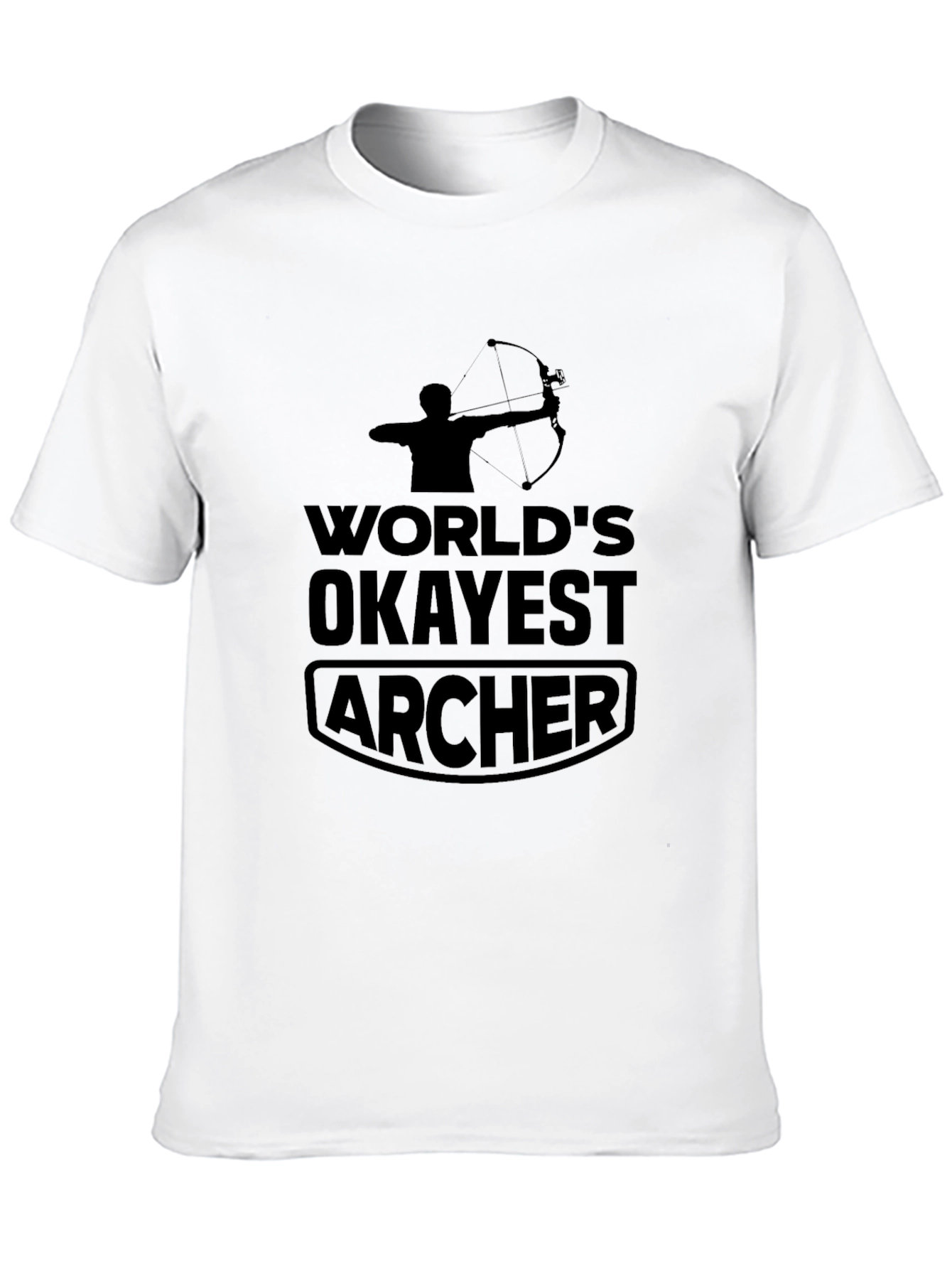 Worlds Okayest Archer - Funny T-Shirt