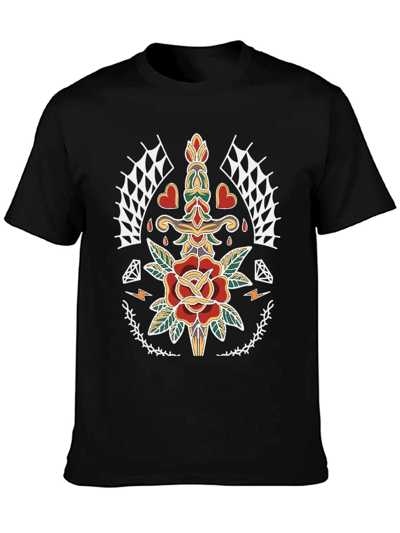 Tattoo Art Black T-Shirt