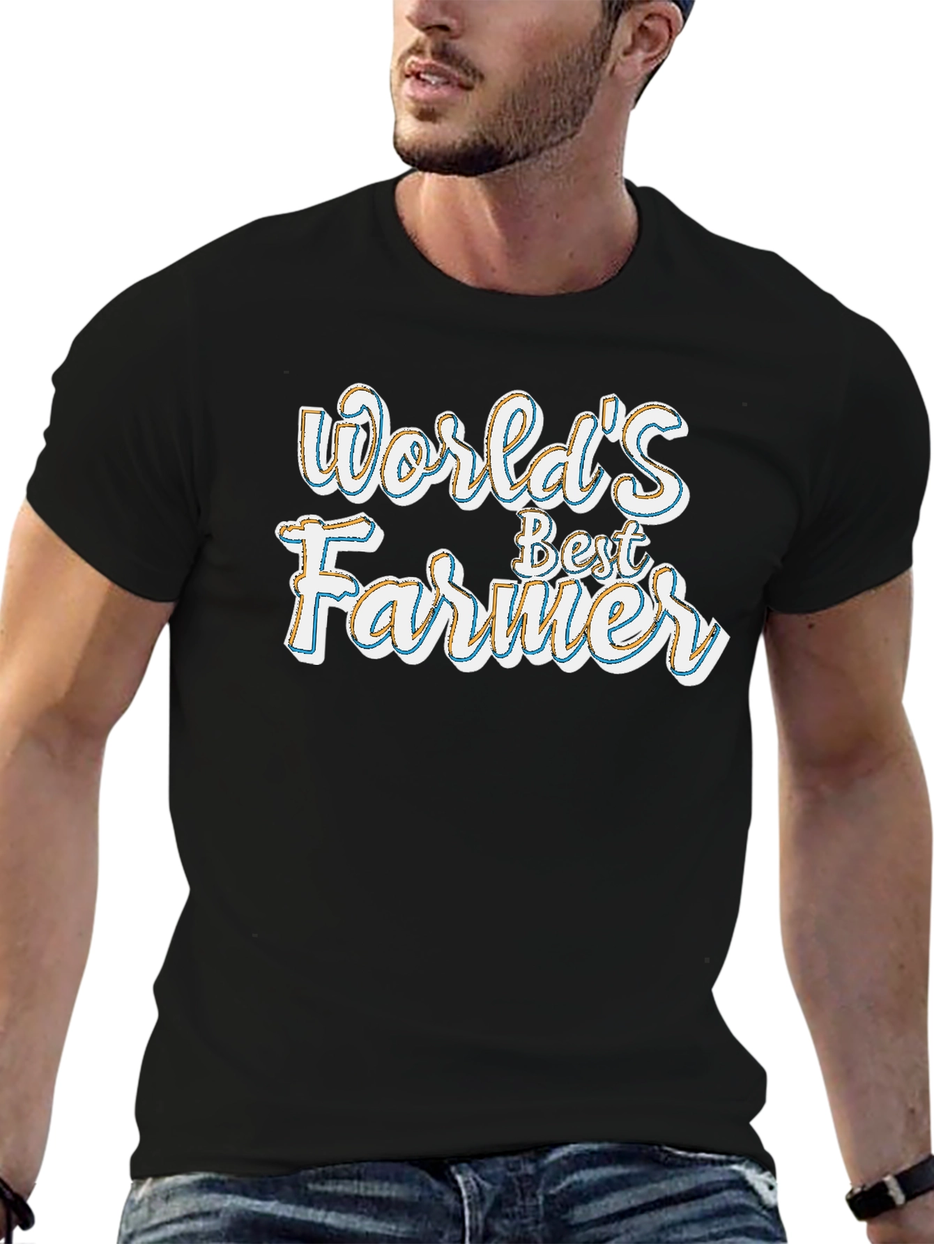 Worlds Best Farmer Graphic T-Shirt