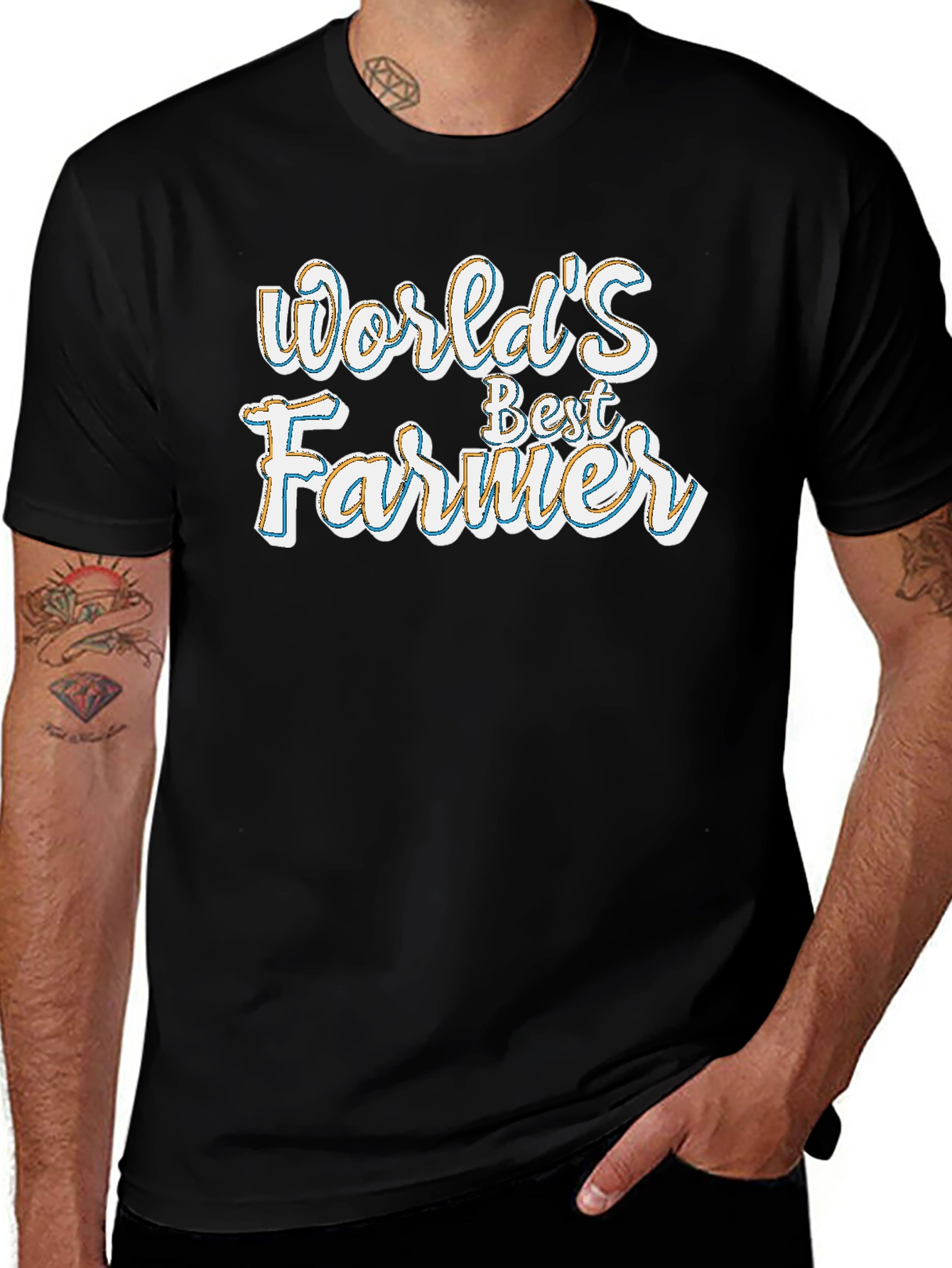 Worlds Best Farmer Graphic T-Shirt