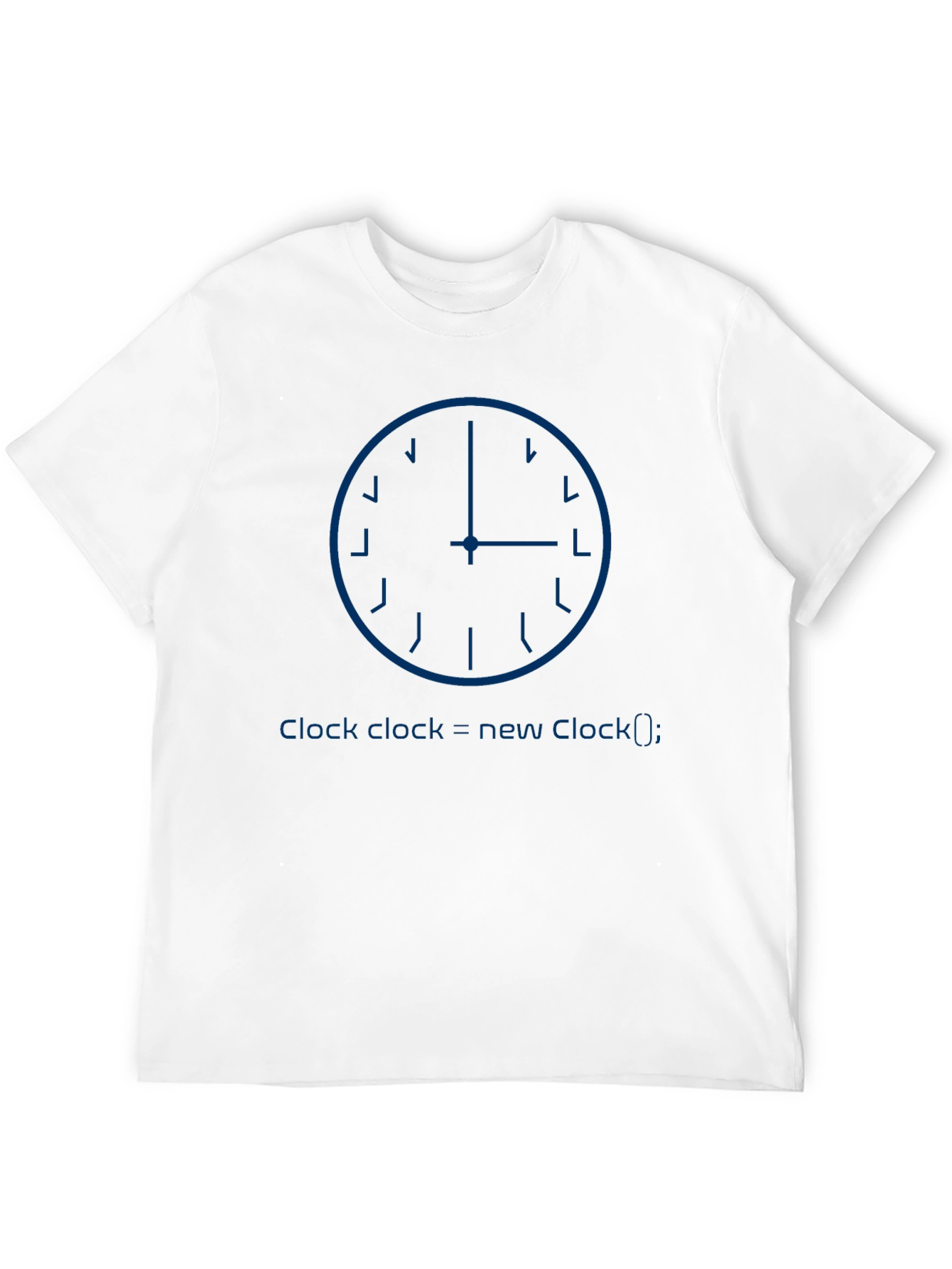 Programmer Clock Black T-Shirt