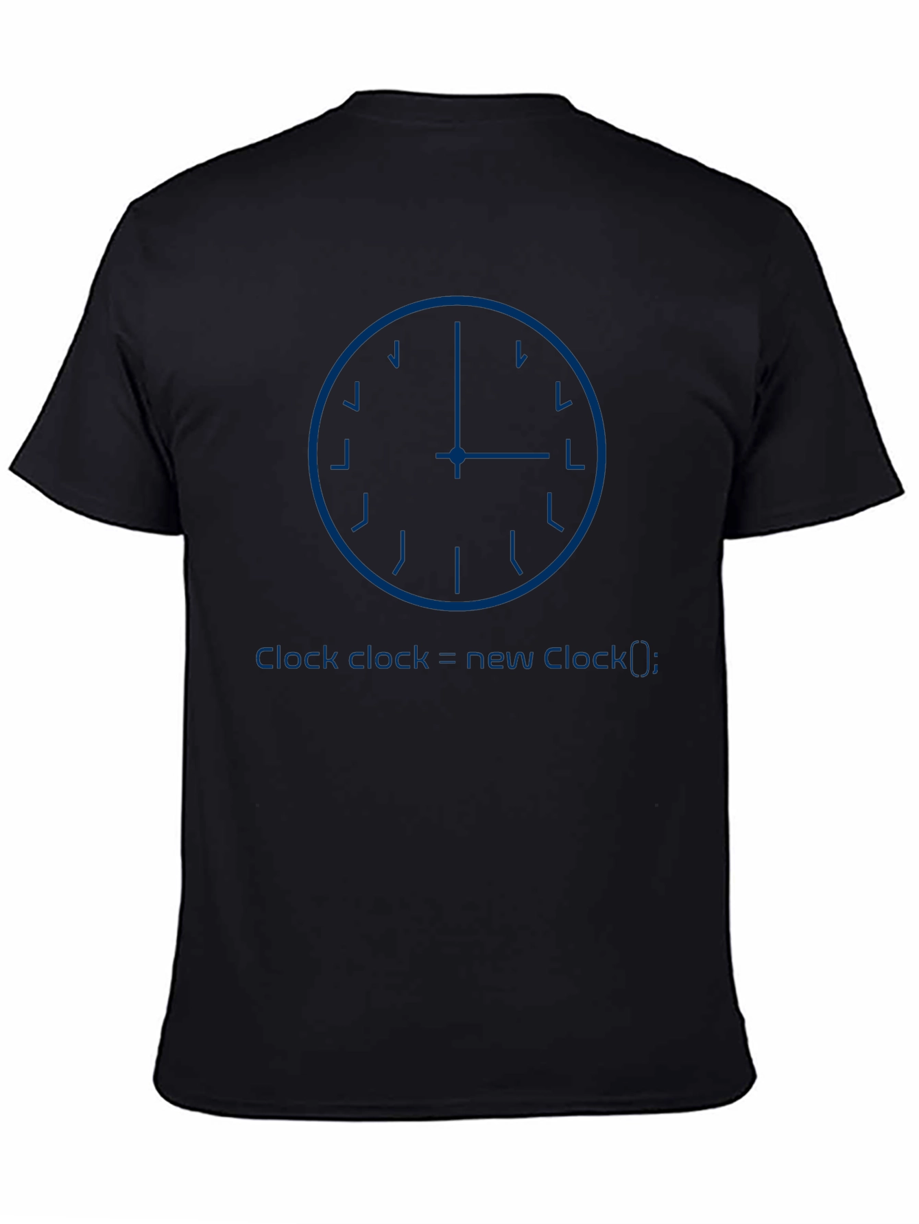 Programmer Clock Black T-Shirt