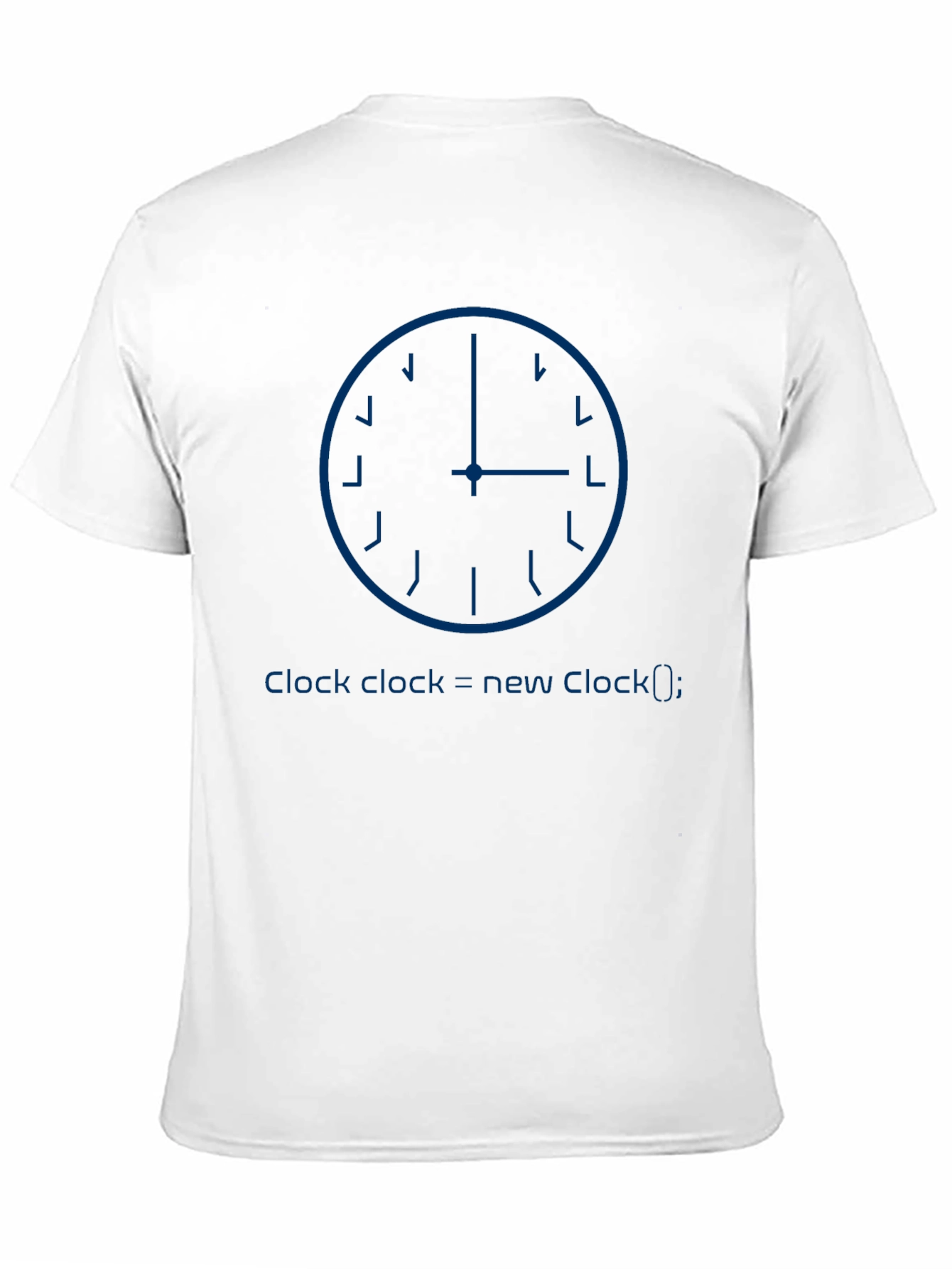 Programmer Clock Black T-Shirt